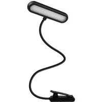 LQWELL LED Leselampe Leselampe Buch Klemme im Bett, USB Wiederaufladbare Leselicht, LED fest integriert, mit 3 Farbtemperaturen, 10 Helligkeitsstufen & Stufenloses Dimmen, 360° Flexibel Buchlampe für Kinder, Buchliebhaber