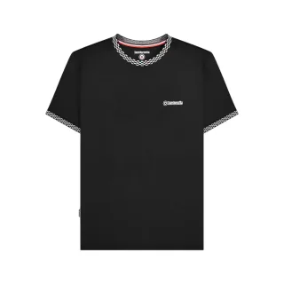 Lambretta - T-Shirt für Herren, Ringer-Stil (Schwarz)