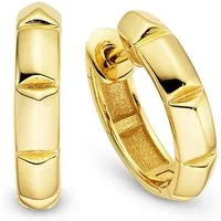 Bruno Banani Paar Creolen Schmuck Geschenk Klappcreole Silber gelbgoldfarben vergoldet