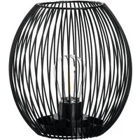 LEONARDO LED Tischleuchte Laterne CASOLARE, Neutralweiß, aus Metall, oval