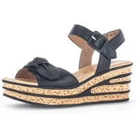 Gabor Keilsandalette, Keilabsatz, Sommerschuh, Riemchensandale mit schöner Zierschleife