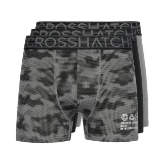 Crosshatch - "Buzzard" Boxershorts für Herren(5er-Pack) (Schwarz/Grau)