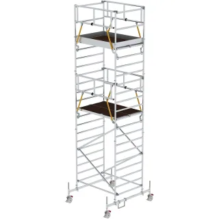 Munk Rollgerüst SG 1,35 x 1,80 m mit Fahrbalken & Doppel-Plattform - 173537