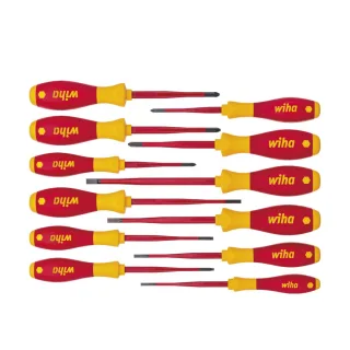 Wiha Schraubendreher Set SoftFinish electric slimFix gemischt 12-teilges Set - 41003