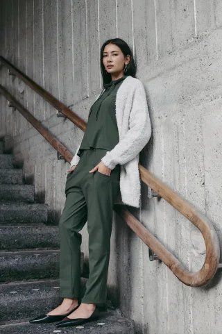 Jane Lushka - Maren top technical jersey army - Gr. - M