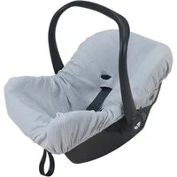 Babymajawelt Kindersitzbezug Babyschale Bezug Musselin - Autokindersitz Schonbezug, Baumwolle, Milbenschutz, Gummizug - Schutz für Babyschale