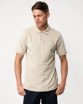 BOSS Orange Passenger Herren Stretch-Baumwoll Slim-Fit Polo-Shirt mit Logo-Patch