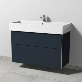 Sanipa 3way Waschtischunterbau zu Duravit Vero Air Waschtisch mit 2 Auszügen, Marine-Matt BP4351R