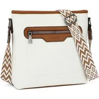 TAN.TOMI Umhängetasche Schultertasche für Damen Modische Henkeltasche Crossbody Bag, Multi-Taschen-Design, verstellbare Schultergurte, Gesäßtasche