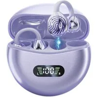 Forrlite Open Ear Kopfhörer, In Ear Ohrhörer, Bluetooth 5.4 Sport-Kopfhörer Open-Ear-Kopfhörer (Reduzierung des Anrufrauschens und Intelligente Bassoptimierung, Offenes Ohrclip-Design, HiFi Stereo, 60 Std Laufzeit, IPX4 Wasserdichte Kabellose Sport B
