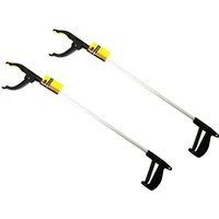 Spetebo Greifzange 2er Set Greifhilfe mit Magnet - Aluminium 76 cm, Set 2-tlg., 2er Set oder Einzelstück, Links- und Rechtshänder geeignet