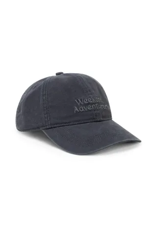 camel active - Cap aus Canvas mit Stickerei dark navy - Gr. - OS