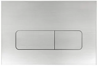 Neuesbad CONTROL BUTTON SLIM für WC Vorwandelement SLIM Edelstahl Gebürstet NB1DECSTF51P1
