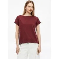s.Oliver Kurzarmshirt T-Shirt T-Shirt in Flammgarnstruktur mit U-Boot-Ausschnitt