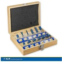 S&R Fräsbohrer für professionelle Holzbearbeitung, Schaft 8mm, geschmiedeter Stahl, (Set, 12-tlg)