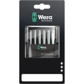 Wera Bit-Check 6 TX Universal 1 SB, 6-teilig - 05073637001