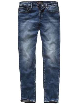 Mey & Edlich Herren Denim-Joggjeans Schwarz 85 % Baumwolle, 13 % Polyester, 2 % Elasthan