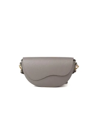 Giulia Monti Schultertasche Grau Braun