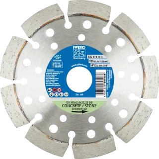 PFERD TOOLS Diamant-Trennscheibe DS SG für schnelles Trennen von Stein und Beton - 68000041