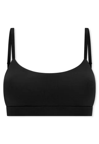 SCHIESSER - Bustier mit herausn. Pads schwarz - Gr. - 42