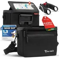 MIVELO Lenkertasche Fahrradtasche Lenker für KLICKfix, Fahrrad Tasche inkl. Handyfach, KLICKfix kompatibel