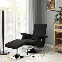 HOMCOM Massagesessel Elektrischer Liegesessel mit Fernbedienung (Fernsehsessel, 2-St., Relaxsessel), für Wohnzimmer, Schlafzimmer, Schwarz