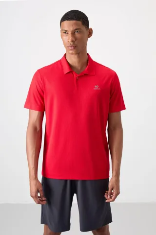 Herren Polo-T-Shirt mit Logo-Stickerei