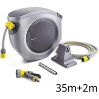 Fanztool Schlauchaufroller Schlauchtrommel 35m 1/2" Extra Lang mit Wandhalterung 180° schwenkbar