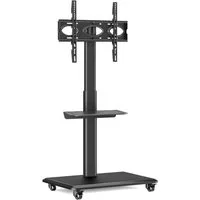 Rfiver TV-Ständer Rollbar TV Wagen auf Rollen für 26-65 Zoll Fernseher, Fernsehständer, (bis 65 Zoll, 1-tlg., drehbarer TV-Ständer​, TV Standfuß, höhenverstellbar Neigbar Max. 35 KG VESA 400x400 mm)