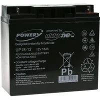 Powery Blei-Gel Akku 12V 18Ah Bleiakkus 18000 mAh (12 V)