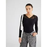 fransa Langarmshirt HIZAMOND (1-tlg) Spitze