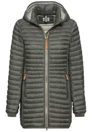 camel active - Wasserabweisende Steppjacke mit 2-Wege Reißverschluss khaki - Gr. - 42