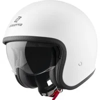 Bogotto Motorradhelm H589 Solid Jethelm, herausnehmbares Innenfutter,integriertes Sonnenvisier