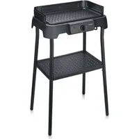 Severin Kontaktgrill PG 8596, 2000-Watt-Standgrill mit großer Grillfläche