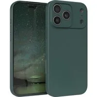 EAZY CASE Handyhülle für Apple iPhone 17 Pro Max Hülle Silikon 6,9 Zoll, Silikon Schutzhülle mit Kameraschutz kratzfestes Bumper Nachtgrün