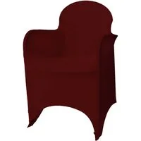 Jirex Trading Company Stuhlhusse Stretch Stuhlhusse mit Armlehne verschiedene Farben Gastro,Feier