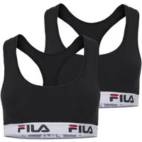 Fila Bustier WOMAN BUSTIER (2er Pack) ohne Polsterung und ohne Bügel, Racerbackrücken