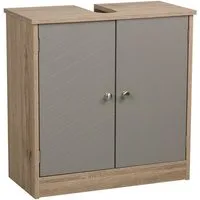 HTI-Line Waschbeckenunterschrank Waschbeckenunterschrank Elsa (Stück, 1-St., 1x Waschbeckenunterschrank, ohne Dekoration) Unterschrank Badschrank mit Siphonausschnitt