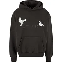 Dropsize Kapuzensweatshirt Dropsize Herren Heavy Oversize Doves Hoodie (1-tlg)