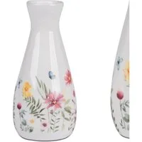 formano Dekovase Blumenwiese, Höhe: 13cm, Farbe: Weiß, Motiv: Blumenwiese
