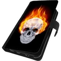 Traumhuelle Handyhülle MOTIV 3 Totenkopf Handy Hülle für Samsung Galaxy iPhone Xiaomi Google, Handy Tasche Schutz Etui Flip Case Klapp Hülle Cover Silikon
