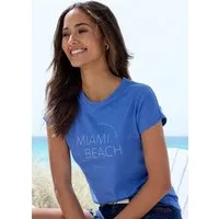 Vivance T-Shirt mit modischem Frontprint aus luftiger Baumwoll-Qualität
