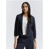 TOM TAILOR 3/4-Arm-Shirt T-Shirt Cardigan mit Schalkragen