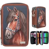 Depesche Federtasche DEPESCHE Miss Melody Federtasche 3fach Luxury Horse