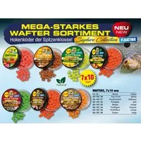 Behr Kunstköder Wafters Spar Set 7x10mm Hakenköder schwimmend 20g - 6 Aromen Karpfen, (6-St), Tolle Farben