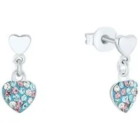 Prinzessin Lillifee Paar Ohrhänger Herzen, mit Preciosa Crystal