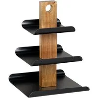 KESPER® Etagere Servier-Etagere, 3-stöckig, Metall, (1-tlg), mit Griffloch