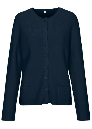 CLARINA - NOS Rdh-Cardigan, 1/1 Arm 623 marine - Gr. - 46