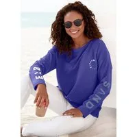Elbsand Sweatshirt Anvor mit Logoprints auf den Ärmeln, sportlich-casual