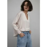Andijamo-Fashion Schlupfbluse CHARMING Satinbluse mit dezentem Glanz